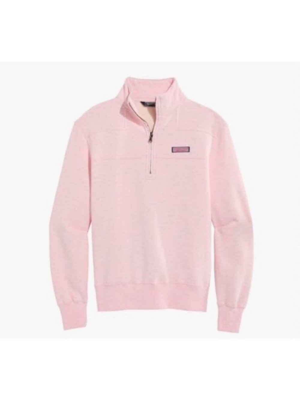 Vineyard Vines Womens Light Pink Cotton Quarter-Zip Shep Shirt Pullover Size XXS